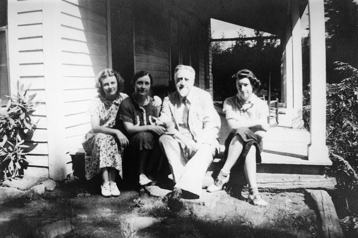 Granville Bantock with Muriel and 2 of her daughters
